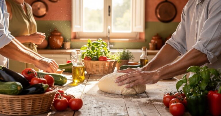 Atelier de cuisine provençale à Aix-en-Provence avec ingrédients frais